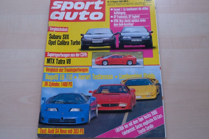 Deckblatt Sport Auto (08/1992)